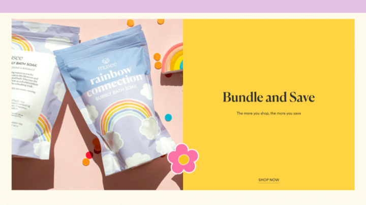 bubble bath soak packaging